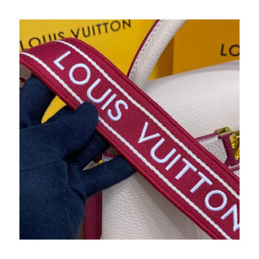 Louis Vuitton Capucines BB M59061 Eggshell/Lie de Vin Red - Image 10