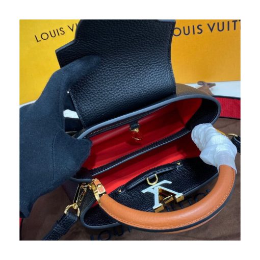 Louis Vuitton Capucines BB M59061 Noir/Rouge - Image 12