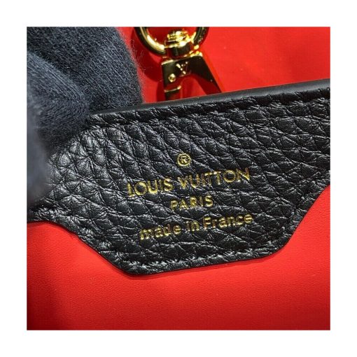 Louis Vuitton Capucines BB M59061 Noir/Rouge - Image 14
