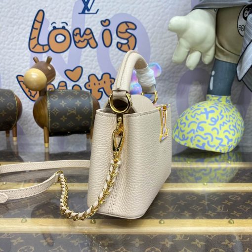 Louis Vuitton Capucines Mini M23082 Quartz White - Image 5