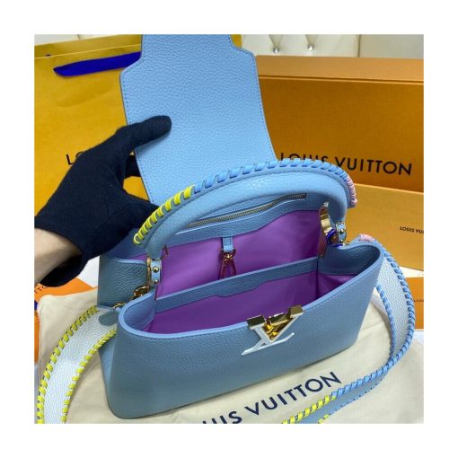 Louis Vuitton Capucines MM Bag M57672 Olympus Blue - Image 13