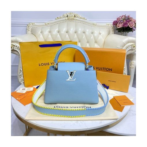 Louis Vuitton Capucines MM Bag M57672 Olympus Blue - Image 3