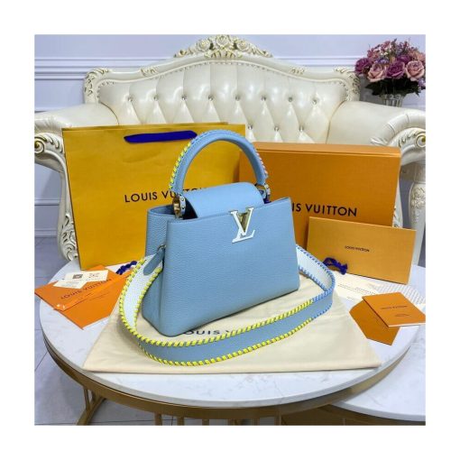 Louis Vuitton Capucines MM Bag M57672 Olympus Blue - Image 4