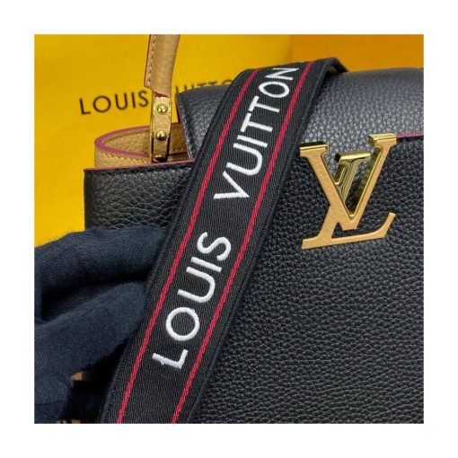 Louis Vuitton Capucines MM M58608 Black/Arizona Beige - Image 7