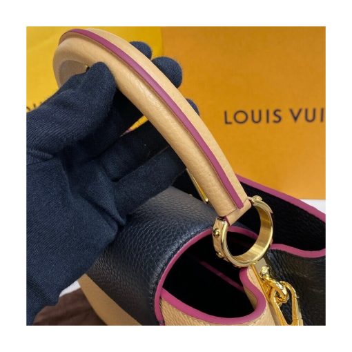 Louis Vuitton Capucines MM M58608 Black/Arizona Beige - Image 8