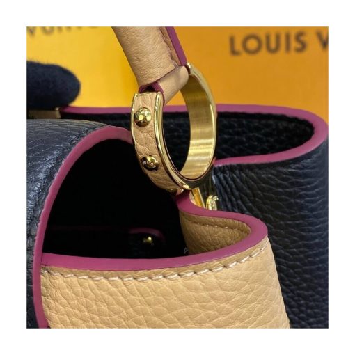 Louis Vuitton Capucines MM M58608 Black/Arizona Beige - Image 9