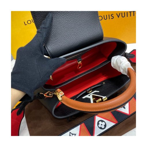 Louis Vuitton Capucines MM M59020 Noir/Rouge - Image 13