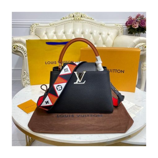 Louis Vuitton Capucines MM M59020 Noir/Rouge - Image 3
