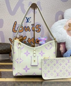 Louis Vuitton CarryAll PM M24141 Latte/Bubble Tea Purple