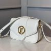 Louis Vuitton Crocodile Embossed LV Pont 9 M55950 White