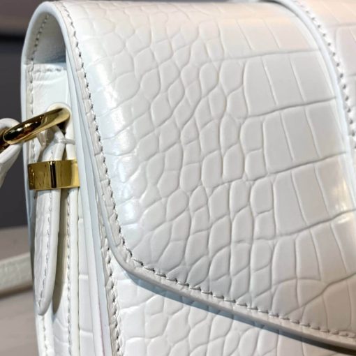 Louis Vuitton Crocodile Embossed LV Pont 9 M55950 White - Image 6