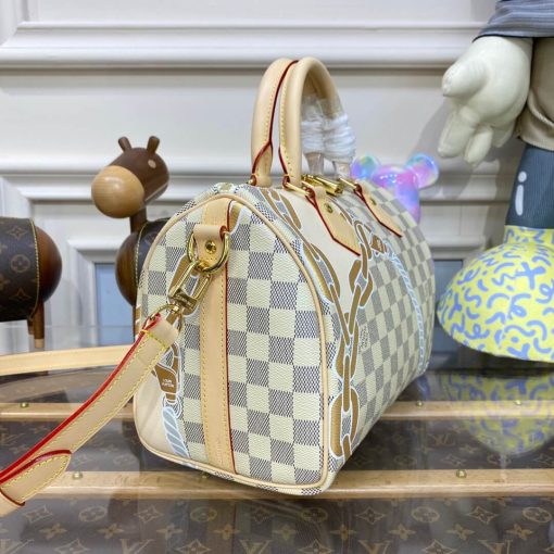 Louis Vuitton Damie Azur Speedy Bandouliere 25 N40473 - Image 11