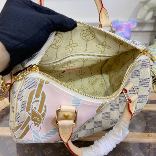 Louis Vuitton Damie Azur Speedy Bandouliere 25 N40473 - Image 17