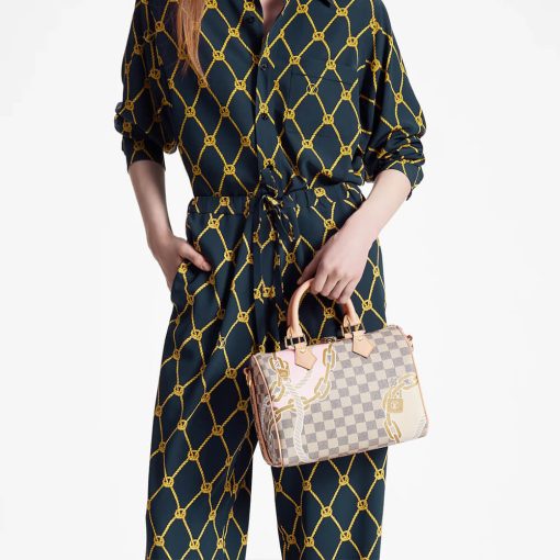 Louis Vuitton Damie Azur Speedy Bandouliere 25 N40473 - Image 3