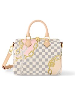 Louis Vuitton Damie Azur Speedy Bandouliere 25 N40473