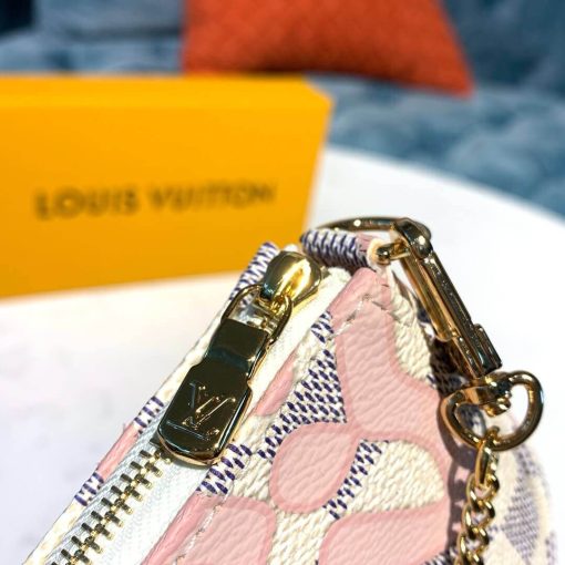 Louis Vuitton Damier Azur Canvas Mini Pochette Accessoires N60051 - Image 6