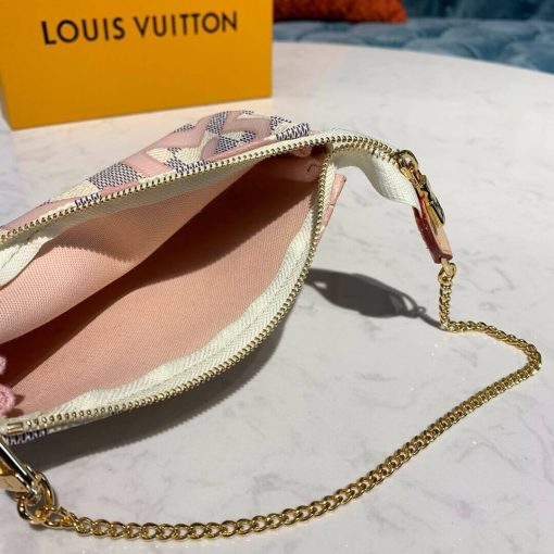 Louis Vuitton Damier Azur Canvas Mini Pochette Accessoires N60051 - Image 9