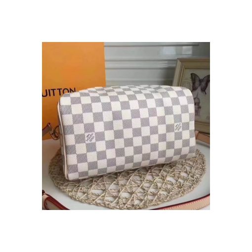 Louis Vuitton Damier Azur Canvas Speedy Bandouliere 25 N41374 - Image 5