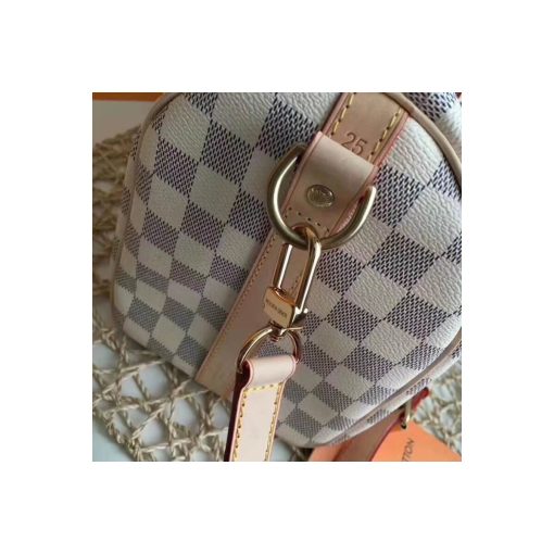 Louis Vuitton Damier Azur Canvas Speedy Bandouliere 25 N41374 - Image 9