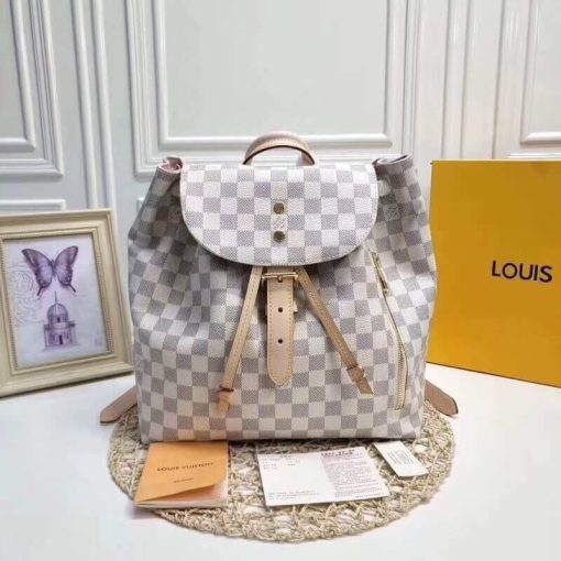 Louis Vuitton Damier Azur Canvas Sperone Backpack N41578 - Image 3