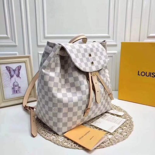 Louis Vuitton Damier Azur Canvas Sperone Backpack N41578 - Image 4