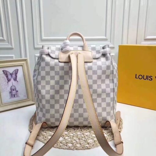 Louis Vuitton Damier Azur Canvas Sperone Backpack N41578 - Image 5