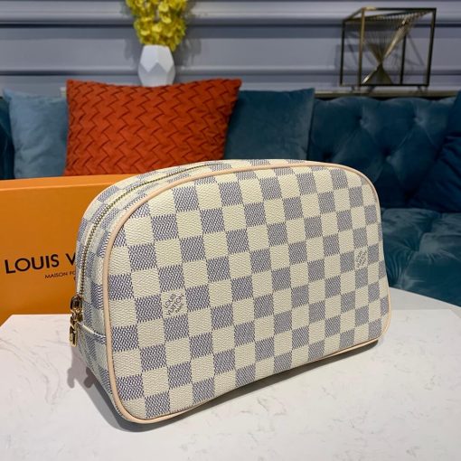 Louis Vuitton Damier Azur Canvas Toiletry Bag 25 N41420 - Image 3