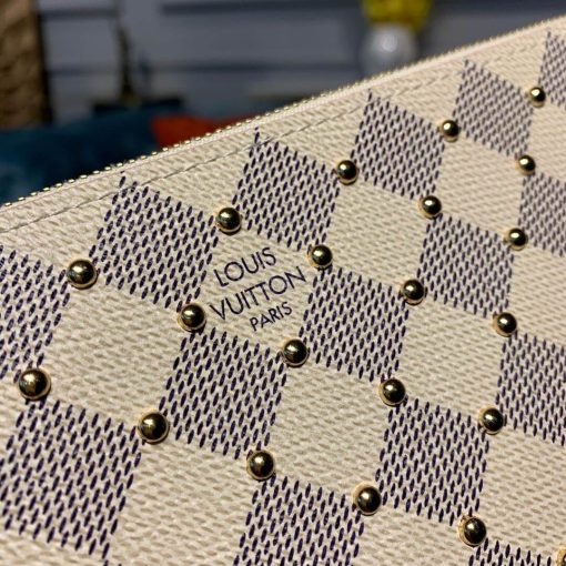 Louis Vuitton Damier Azur Canvas Zipped Pochette  N67500 - Image 5