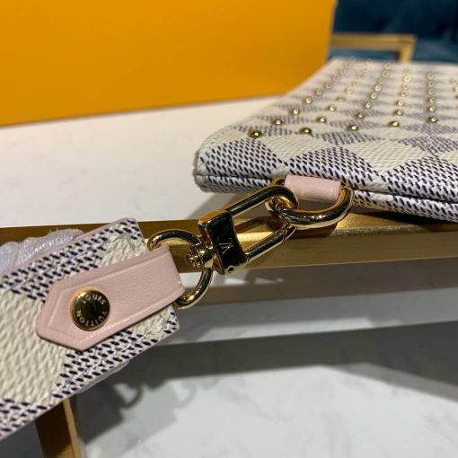 Louis Vuitton Damier Azur Canvas Zipped Pochette  N67500 - Image 6
