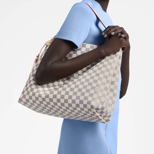 Louis Vuitton Damier Azur Graceful MM N42232 N42233 Beige - Image 2