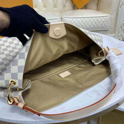 Louis Vuitton Damier Azur Graceful MM N42232 N42233 Beige - Image 11