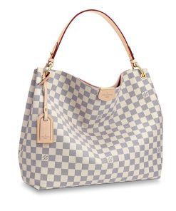Louis Vuitton Damier Azur Graceful MM N42232 N42233 Pink