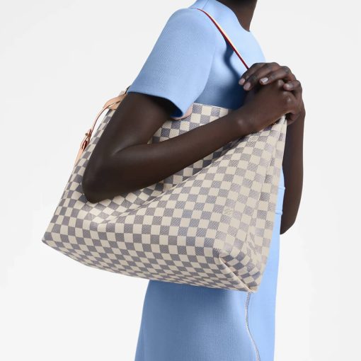 Louis Vuitton Damier Azur Graceful MM N42232 N42233 Pink - Image 2