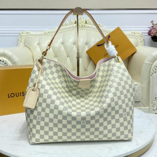 Louis Vuitton Damier Azur Graceful MM N42232 N42233 Pink - Image 3