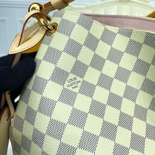 Louis Vuitton Damier Azur Graceful MM N42232 N42233 Pink - Image 8