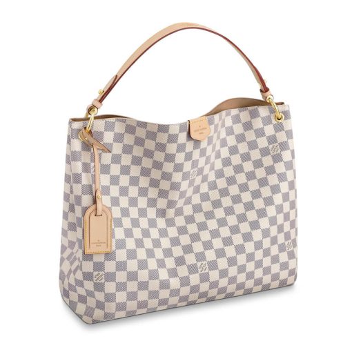 Louis Vuitton Damier Azur Graceful MM N42232 N42233 Beige