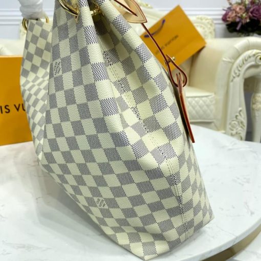 Louis Vuitton Damier Azur Graceful MM N42232 N42233 Beige - Image 7