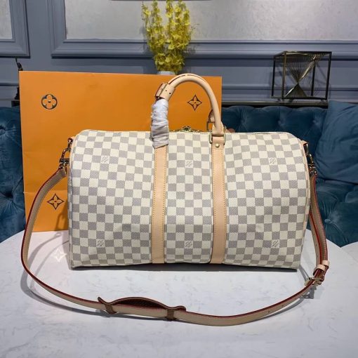 Louis Vuitton Damier Azur Keepall Bandouliere 45 N41430 - Image 5