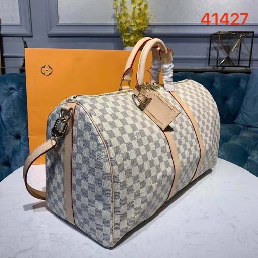 Louis Vuitton Damier Azur Keepall Bandouliere 50 N41427 - Image 3