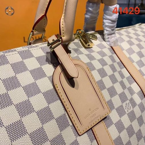 Louis Vuitton Damier Azur Keepall Bandouliere 55 N41429 - Image 5