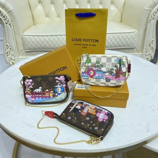 Louis Vuitton Damier Azur Mini Pochette Accessoires N60487 - Image 13