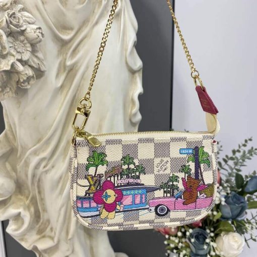 Louis Vuitton Damier Azur Mini Pochette Accessoires N60487 - Image 3