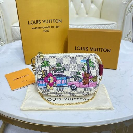 Louis Vuitton Damier Azur Mini Pochette Accessoires N60487 - Image 4