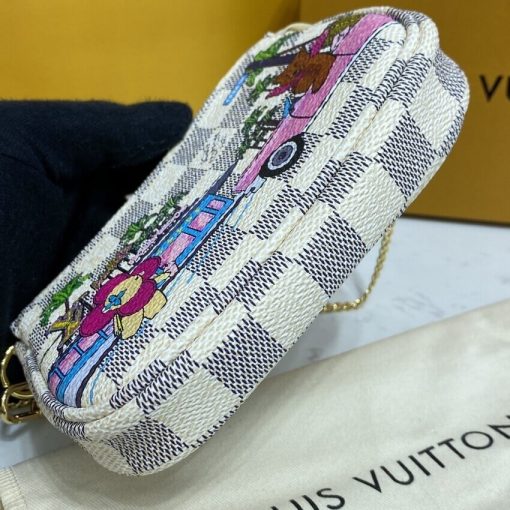 Louis Vuitton Damier Azur Mini Pochette Accessoires N60487 - Image 7