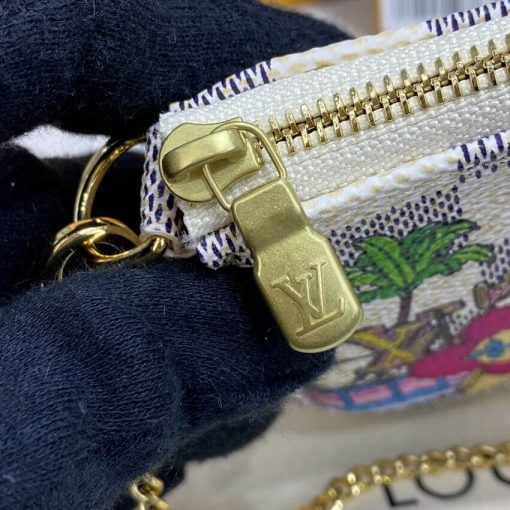 Louis Vuitton Damier Azur Mini Pochette Accessoires N60487 - Image 9