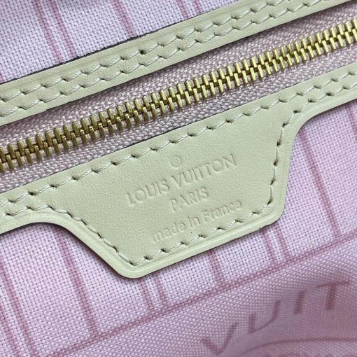 Louis Vuitton Damier Azur Neverfull MM N45295 Pink - Image 13