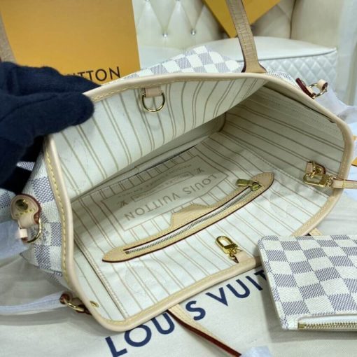 Louis Vuitton Damier Azur Neverfull PM N41362 - Image 10