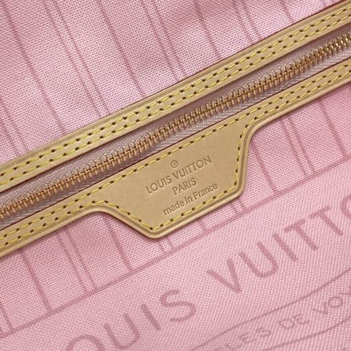 Louis Vuitton Damier Azur Neverfull PM N41362 Pink - Image 11