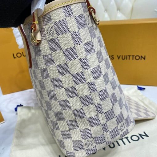 Louis Vuitton Damier Azur Neverfull PM N41362 Pink - Image 6
