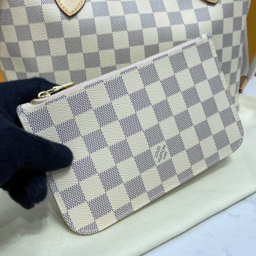 Louis Vuitton Damier Azur Neverfull PM N41362 Pink - Image 7